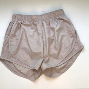 Cream Nike Dri-Fit Mesh Shorts